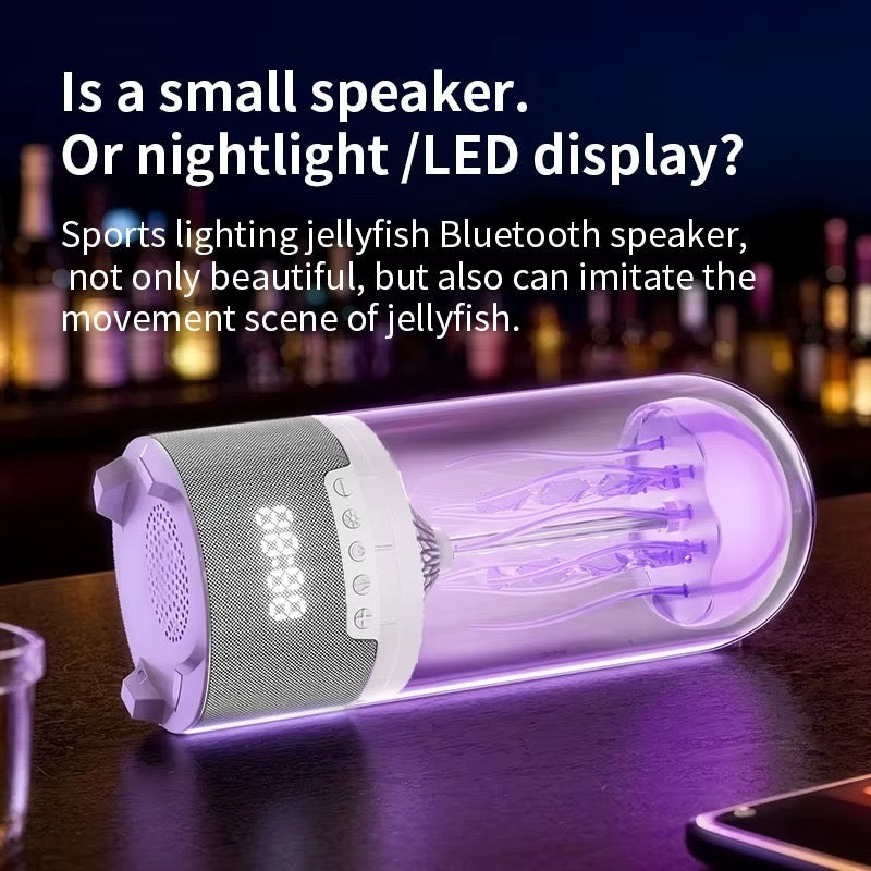 Colorful Jellyfish Lamp With Bluetooth Speaker