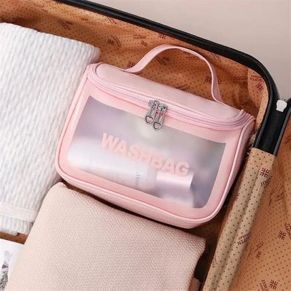 Waterproof Hanging Clear Washbag & Cosmetic Travel Organizer