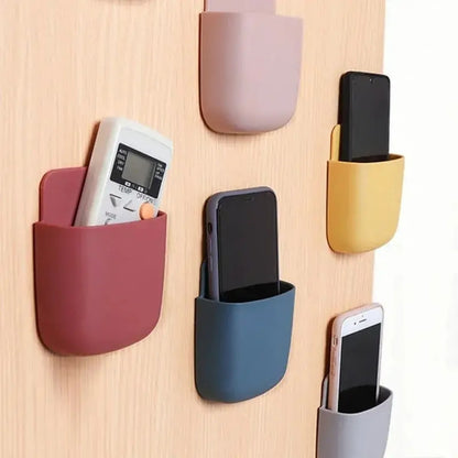 Wall-Mounted Remote Control and Phone Holder