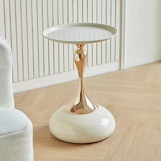 The Aura Pedestal Side Table