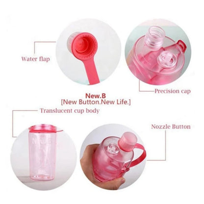2-in-1 Sports Water Bottle with Cooling Mist Spray - Leak-Proof Gym & Outdoor Flask