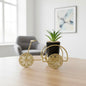 Gold Metal Bicycle Plant Holder