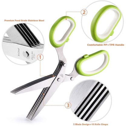 Multi-Blade Herb Scissors