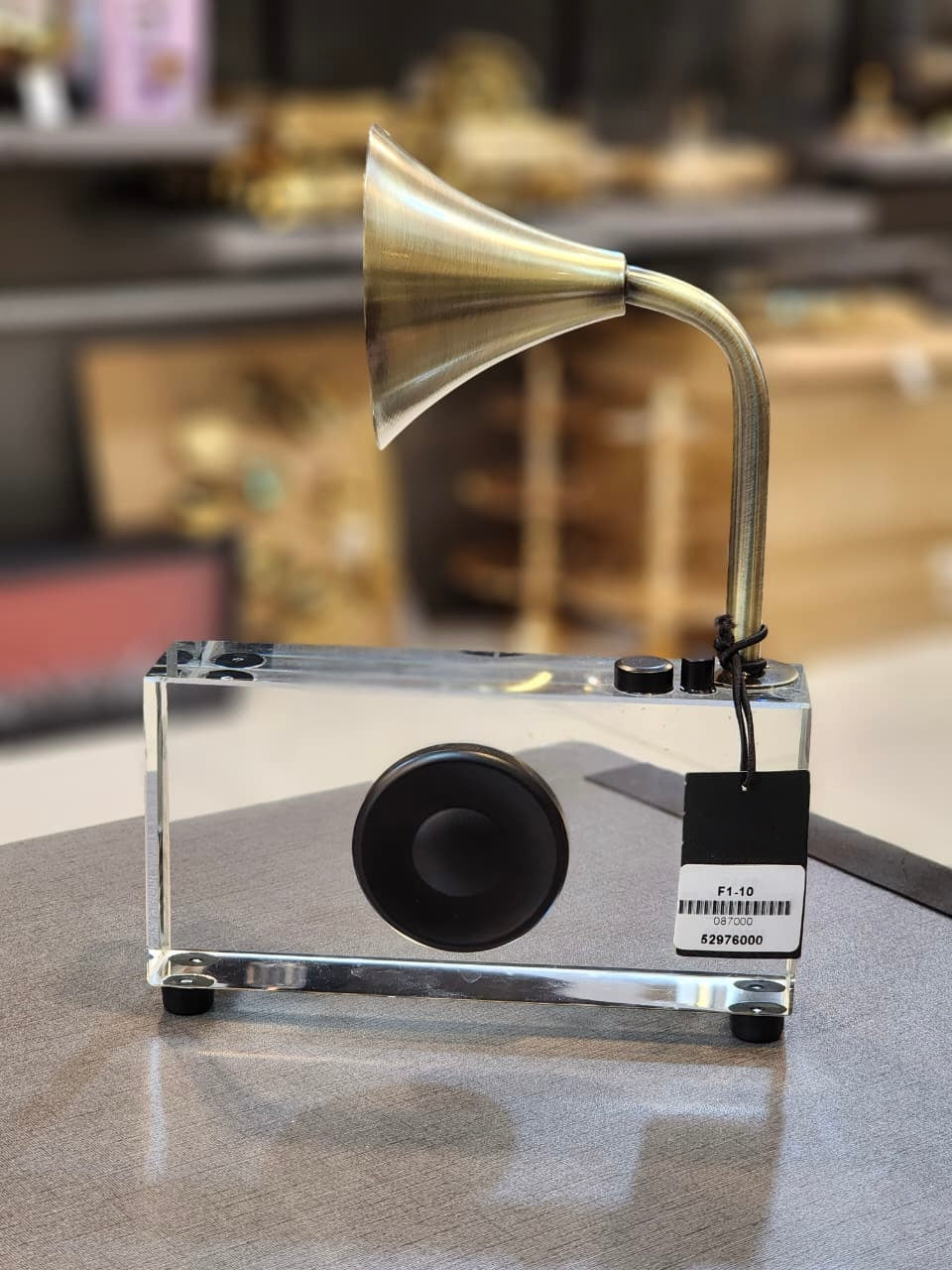 Vintage-Style Gramophone Bluetooth Speaker Showpiece