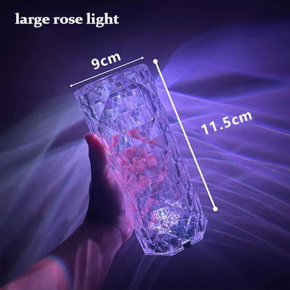Rechargeable Rose daimond Table lamp with Wireless Remote 16RGB Colours