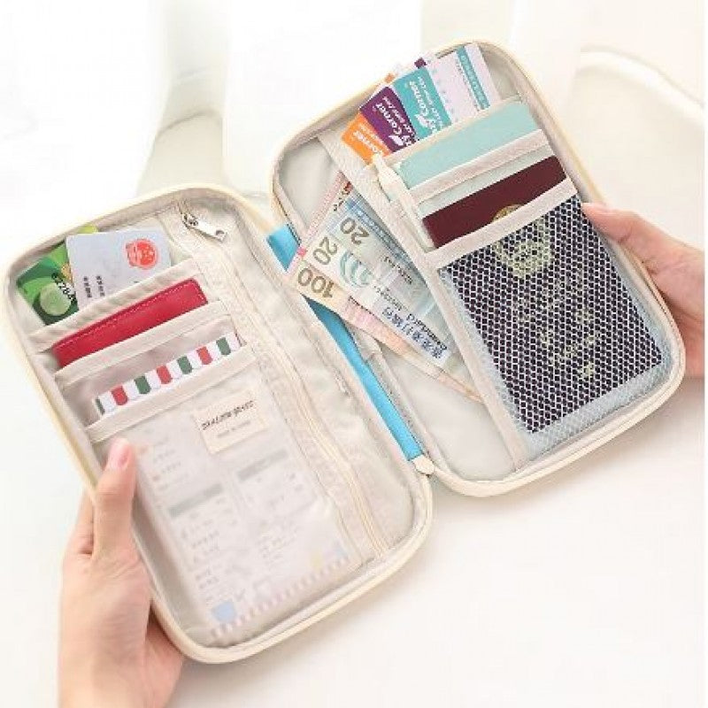 Multifunctional Passport Wallet Travel Pouch