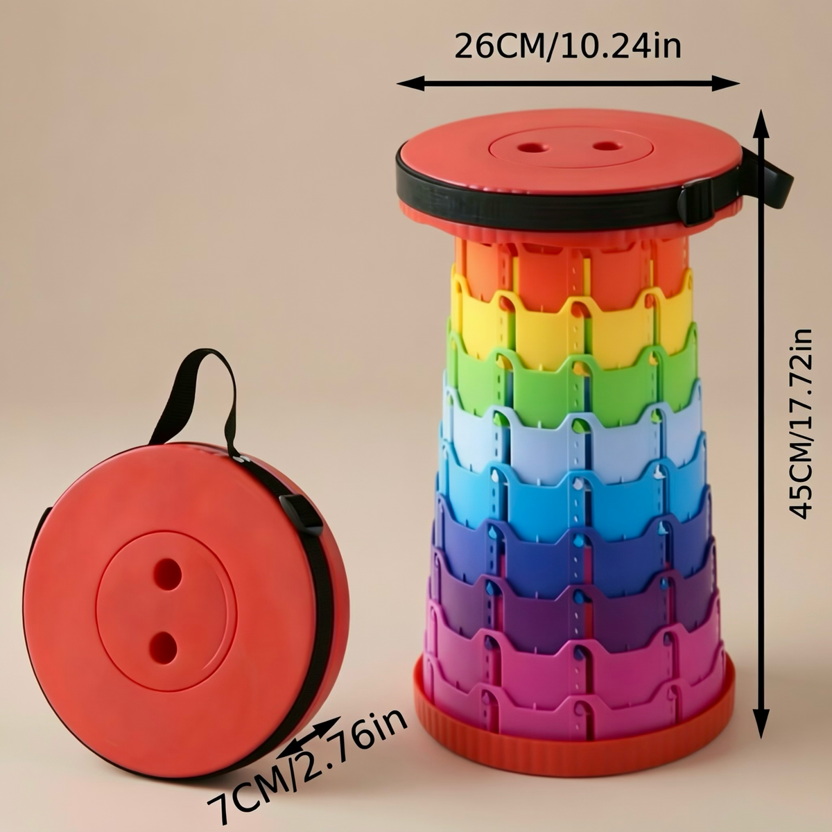 Portable Telescopic Folding Stool