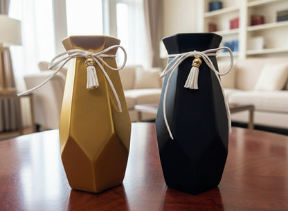 Modern Geometric Tassel Vase