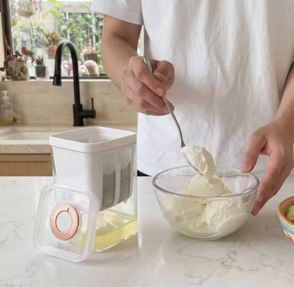 Greek Yogurt Strainer & Whey Separator Container with Fine Mesh Filter