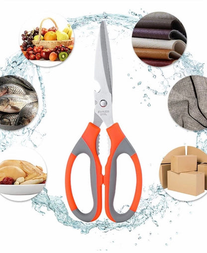 Multi-Functional Stainless Steel Kitchen Scissors