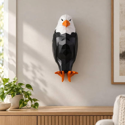 Geometric Bald Eagle LED Ambient Wall Light with Remote Control