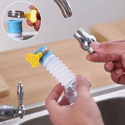 Flexible 360° Rotating Faucet Aerator and Splash-Proof Extender