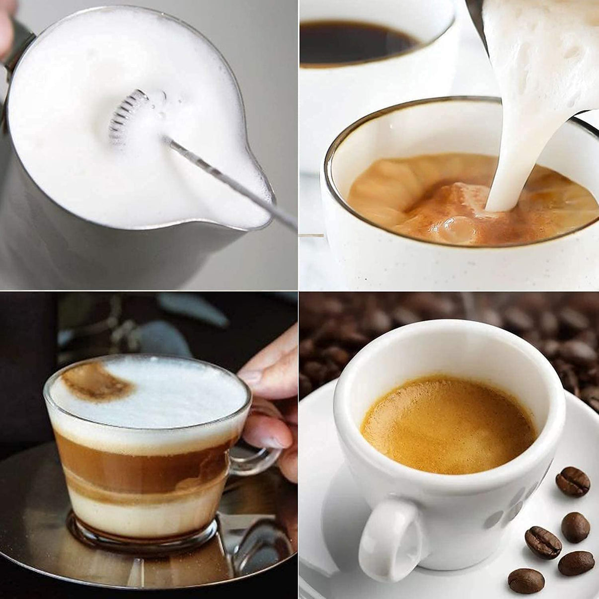 Rechargeable Electric Milk Frother & Coffee Whisk