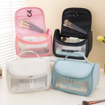Waterproof Hanging Clear Washbag & Cosmetic Travel Organizer