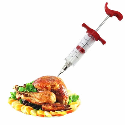 Professional Meat Flavor Injector Syringe Kit