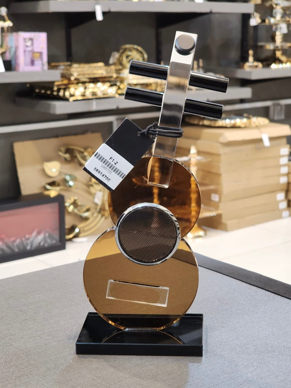 Modern Abstract Guitar Acrylic Figurine