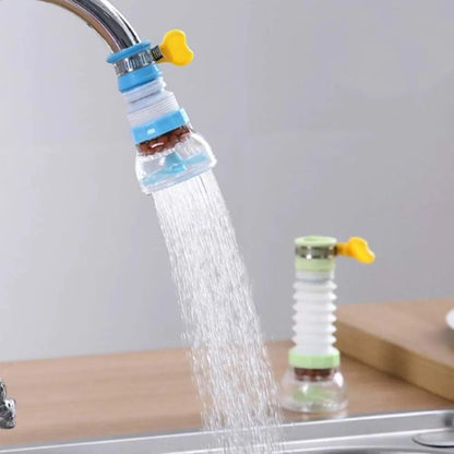 Flexible 360° Rotating Faucet Aerator and Splash-Proof Extender