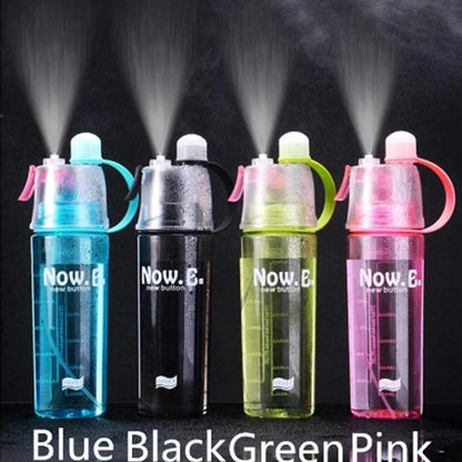 2-in-1 Sports Water Bottle with Cooling Mist Spray - Leak-Proof Gym & Outdoor Flask