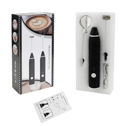 USB Rechargeable Electric Handheld Frother and Whisk