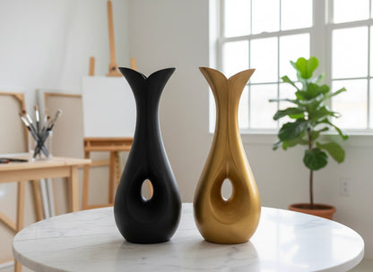 Elegant Abstract Teardrop Vase