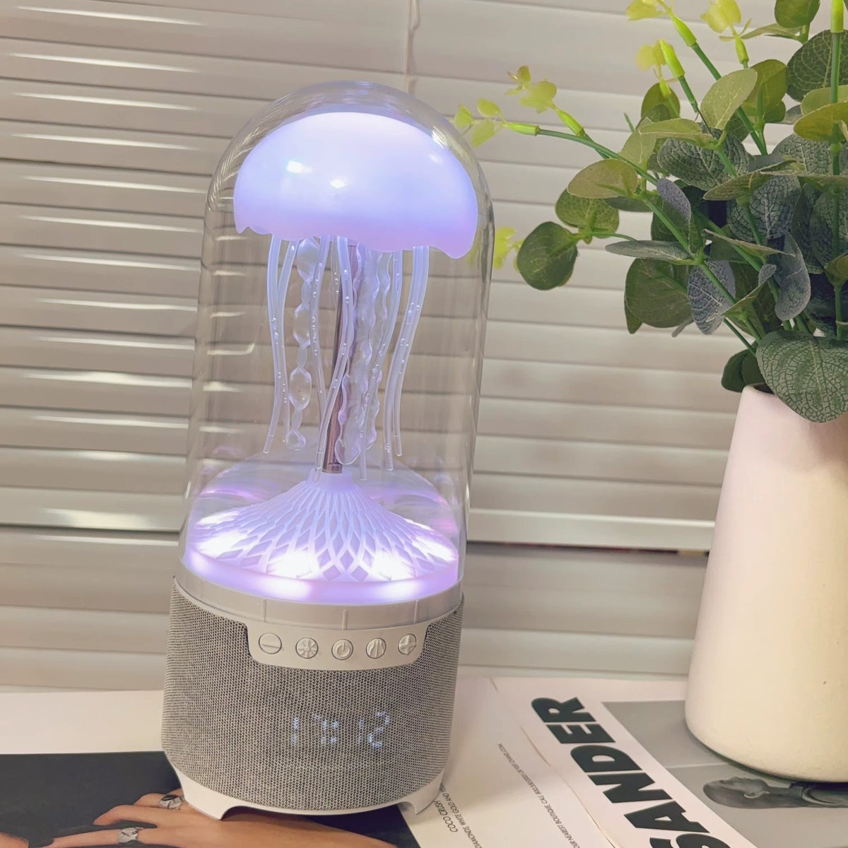 Colorful Jellyfish Lamp With Bluetooth Speaker