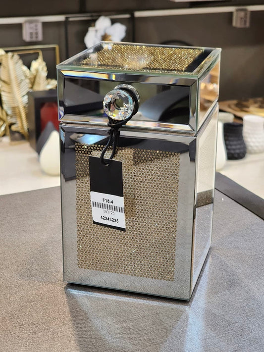 Elegant Mirrored Storage Box