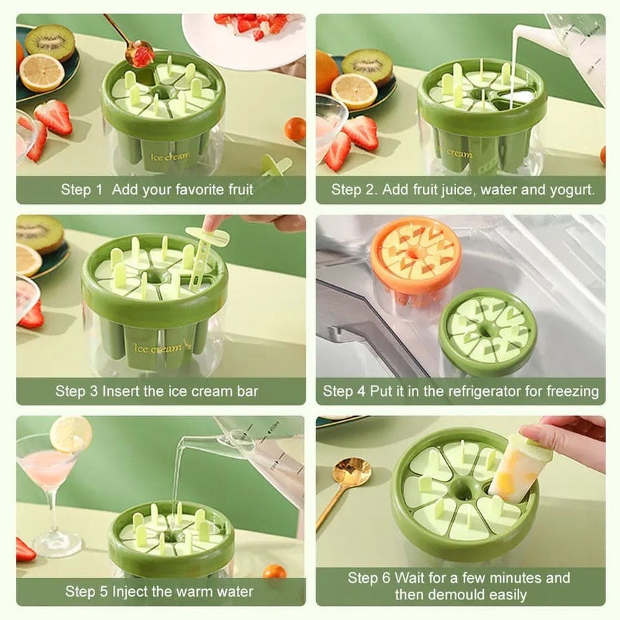 Homemade Mini Popsicle Mold with Storage Container