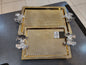 Elegant Golden Honeycomb Trays with Butterfly Accents Sets (2 Piece)