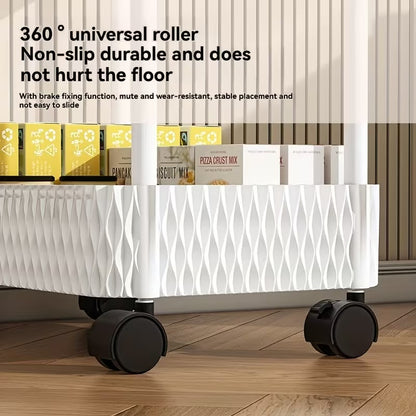 3-Tier Rolling Utility Storage Cart