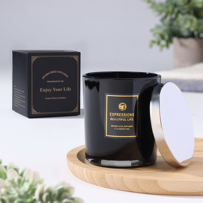 Expressions Beautiful Life Crystal-Infused Aromatherapy Candle & Fragrance Oil Diffuser