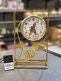 Vintage Paris Floral Table Clock