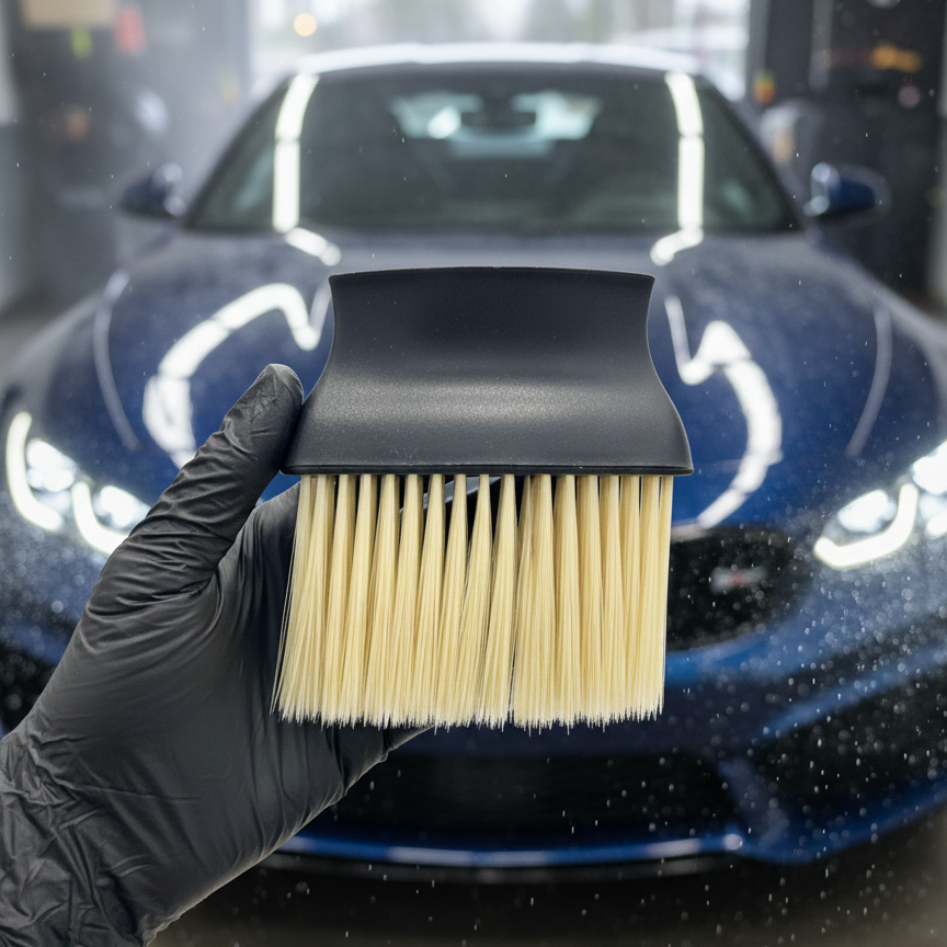 Car Interior Cleaning Brush Durable Comfortable Grip
