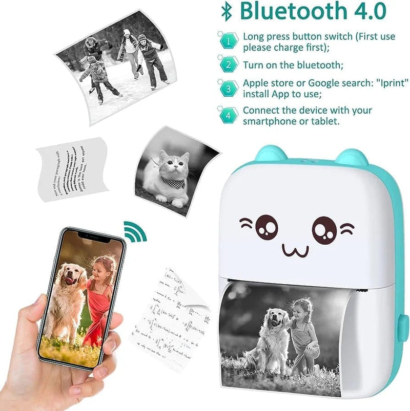 Mini Portable Wireless Thermal Pocket Printer