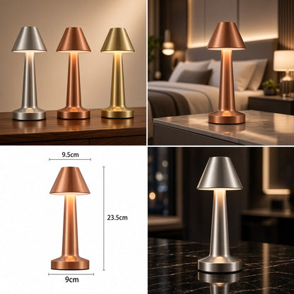 Rechargeable 3 Modes Metal Touch Lamp