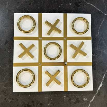 Decorative Tic-Tac-Toe Game Set ( Black & White )