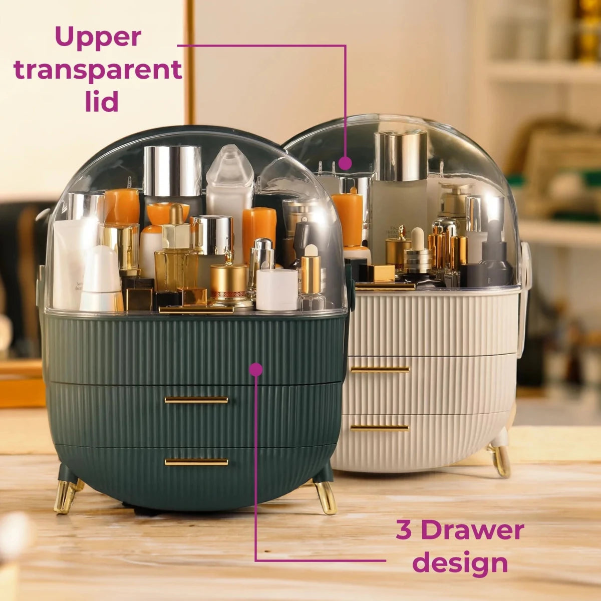 Luxury Portable Makeup & Skincare Organizer