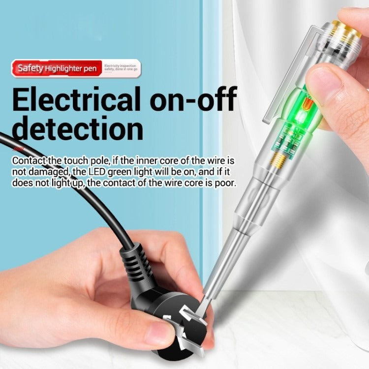Intelligent LED Voltage Test Pen Screwdriver 24-250V