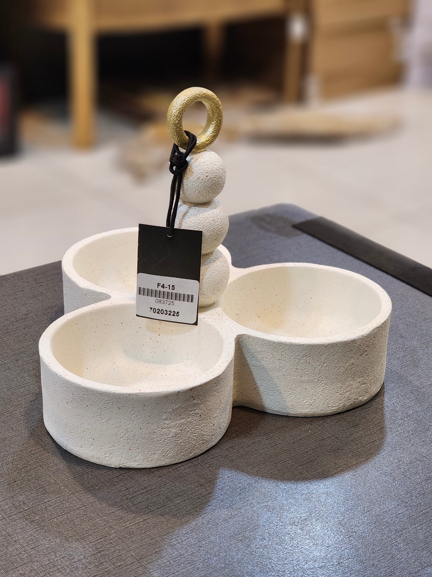 Elegant Three-Section Serving Dish