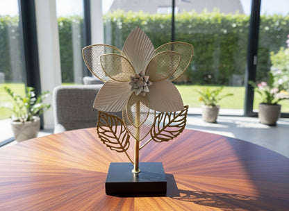 Metal Flower Tabletop Motives Showpiece