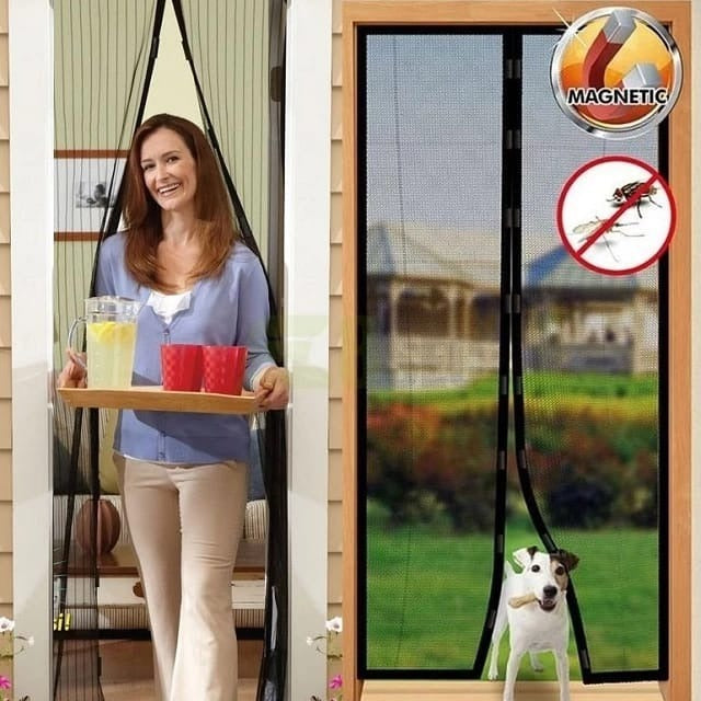 Magic Mesh Hands-Free Magnetic Screen Door