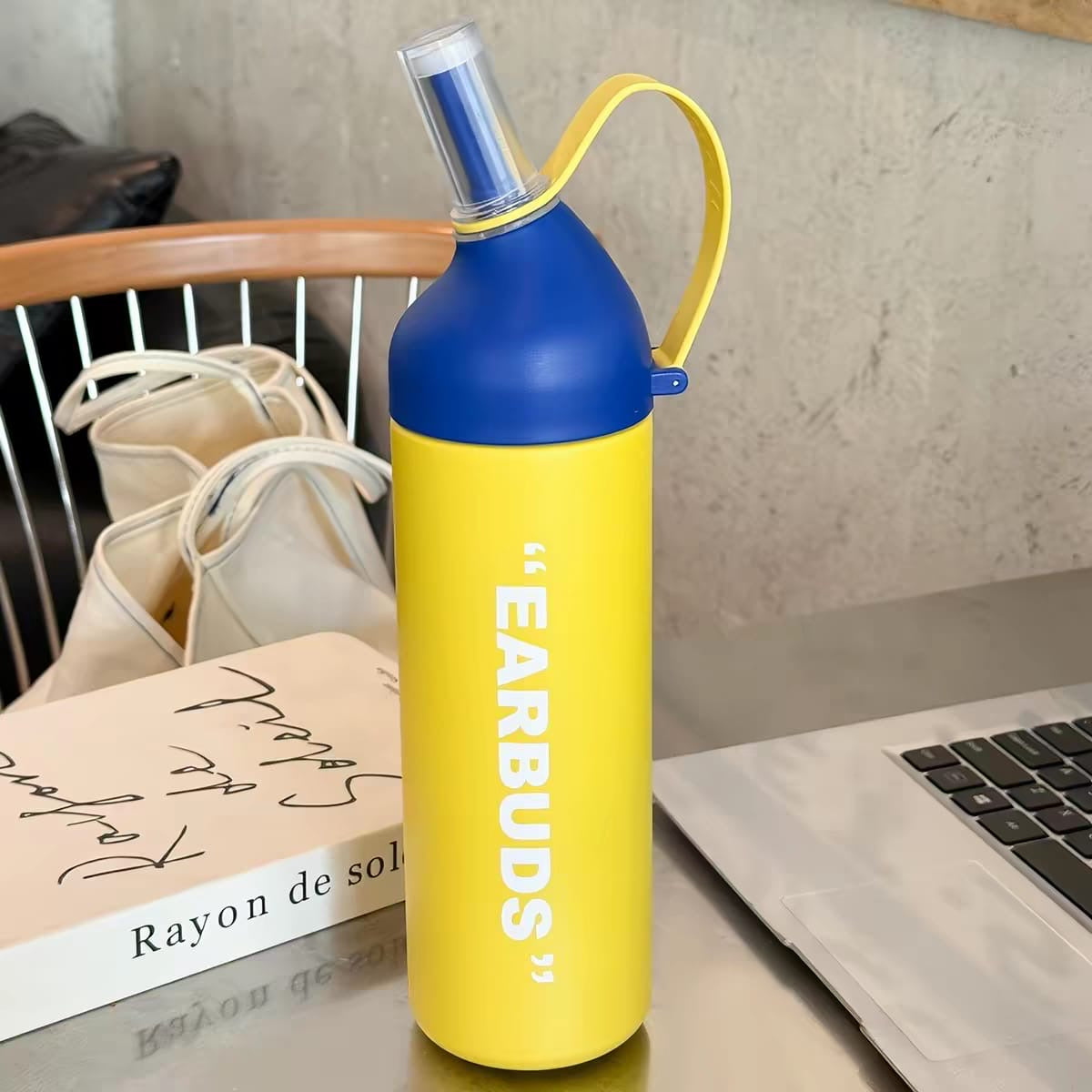 Two Toned Large Capacity Stainless Steel Water Bottle