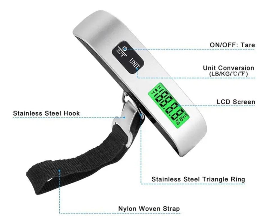 Digital Portable Luggage Scale (50kg / 110lb)