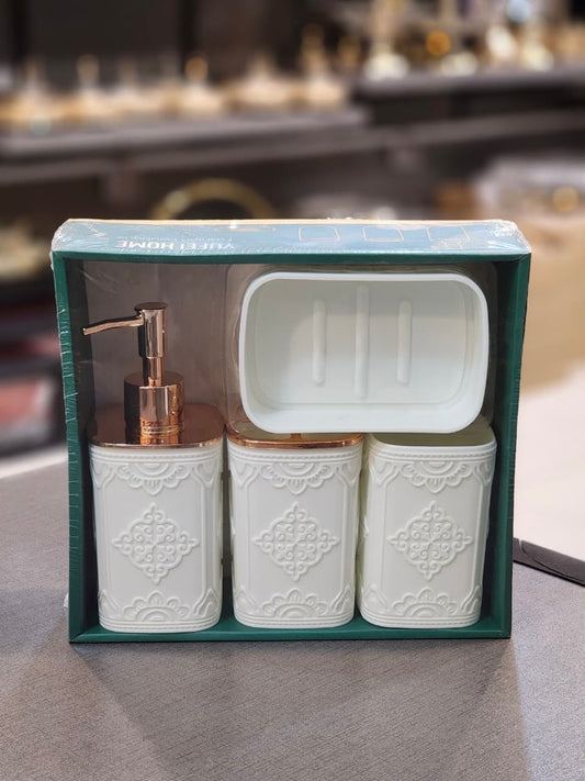 Elegant 4-Piece Bathroom Accessory Set