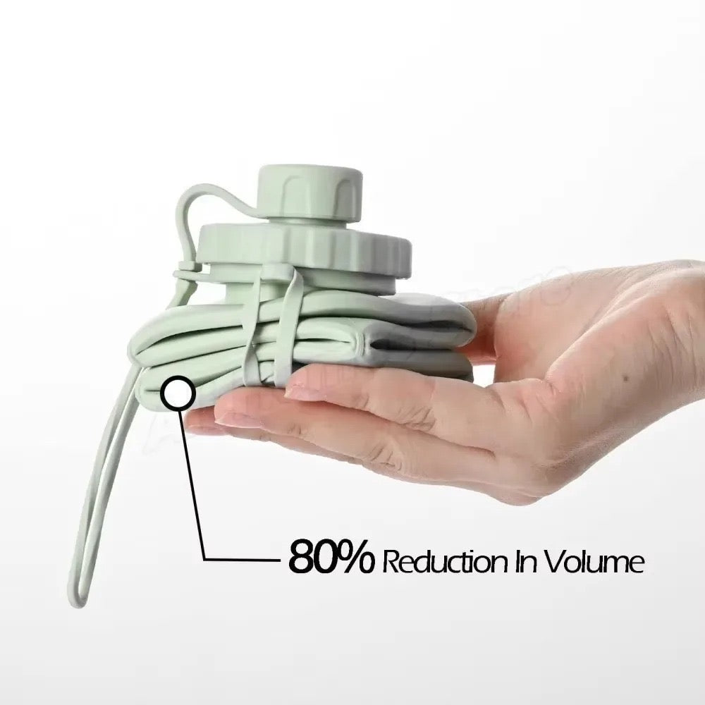 Premium Collapsible Silicone Travel Water Bottle