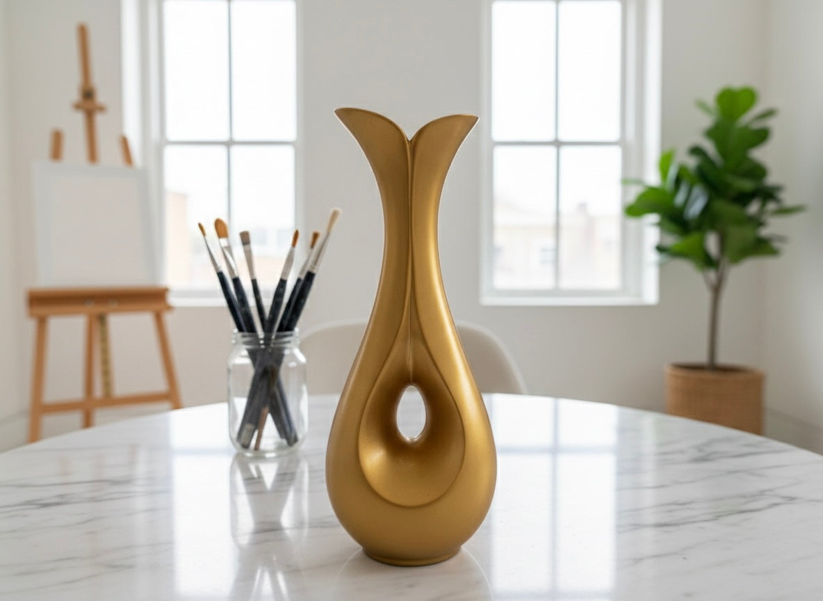 Elegant Abstract Teardrop Vase