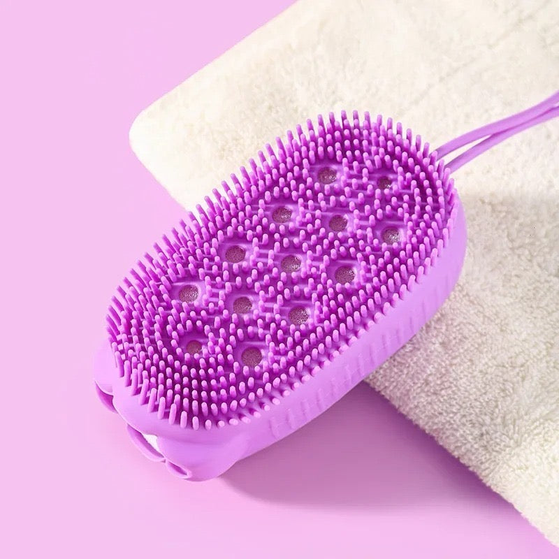 Silicone Bath Scrubber/Brush (Random Color)