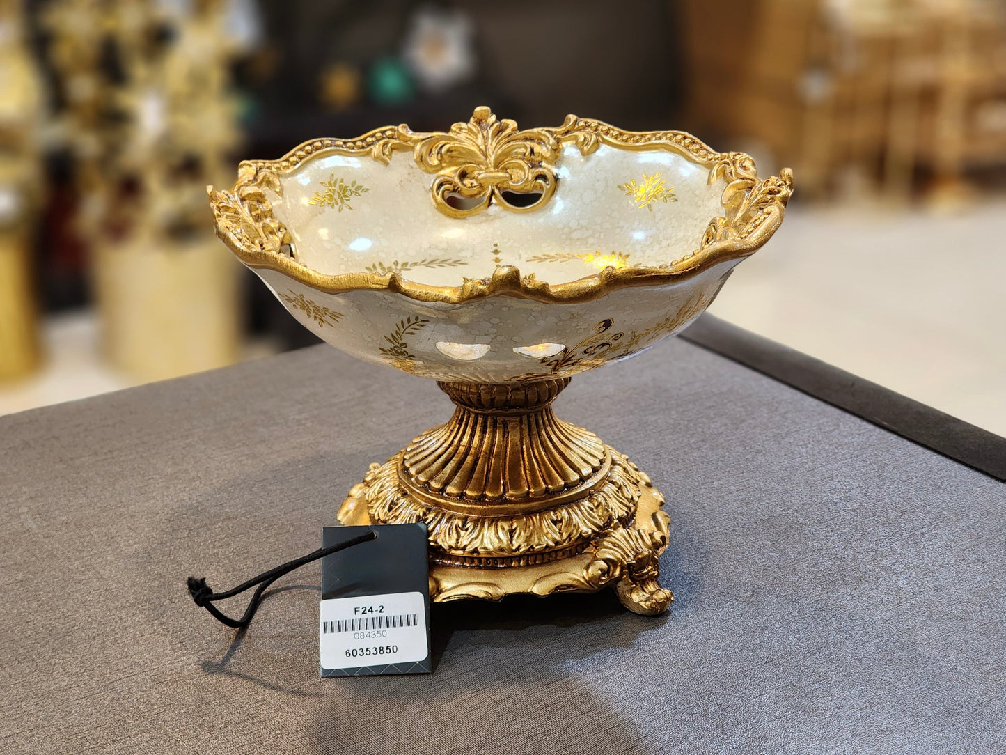 Ornate Baroque-Style Decorative Bowl
