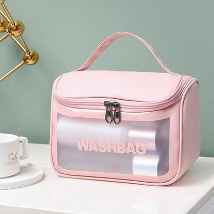 Waterproof Hanging Clear Washbag & Cosmetic Travel Organizer