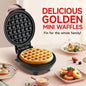 Compact Electric Mini Waffle Maker for Quick Breakfasts
