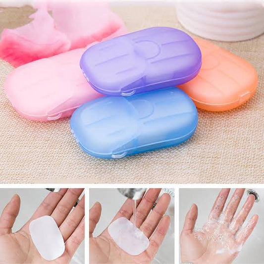 Portable Mini Travel Paper Soap Sheets (8 box)
